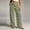 army green, variant on Women's Straight Leg Pants Baeitkot Women's Fashion Printed Elastic Waist Casual Pocket Straight Leg Pants Purple XL