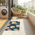 thumbnail image 4 of Yayeee Doormat for Indoor Entrance 32" x 20" Non Slippery Floor Rug, Blue Cubes, 4 of 8
