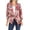 Floral Dark Mauve, variant on Women's Casual Floral Print Waist Length Fitted Style Blazer Jacket