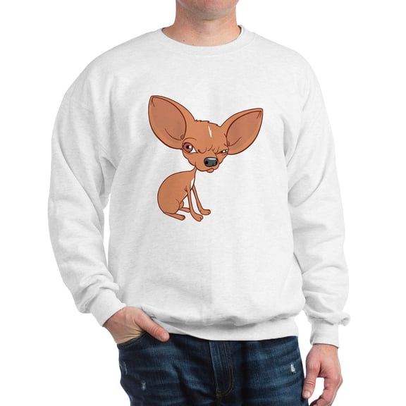 CafePress - Grumpy Chihuahua Sweatshirt - Crew Neck Sweatshirt