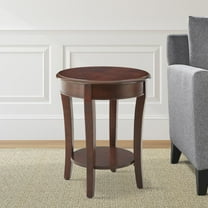 Steve Silver Troy Wooden End Table in Cherry Brown Finish