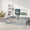 Grey, variant on Full Size Floor Bed with Fence and Door, Rubber Wood Low-Profile Bed with Safety Guardrails for Bedroom, Guest Room, White