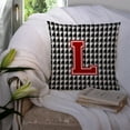 thumbnail image 3 of Carolines Treasures CJ1021-LPW1414 Monogram - Initial L Houndstooth Decorative   Canvas Fabric Pillow CJ1021 14Hx14W, 3 of 4