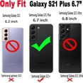 thumbnail image 2 of for Galaxy S21+/S21 Plus Case 6.7", Curly Wavy Anti-Slip Grip Design Transparent Bling Glitter Star Shiny Case Cute Clear Sparkly Bumper Protection Soft Phone Cover Case for Women Girls, Clear, 2 of 12