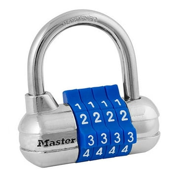 Master Lock 2-1/2in (64mm) Wide Set Your Own Combination Padlock with Colored Dials; Assorted Colors, 1523D