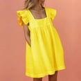 thumbnail image 4 of Black A-Line Ruffle Sleeve Mini Dress | The Urban Clothing Shop™, 4 of 9