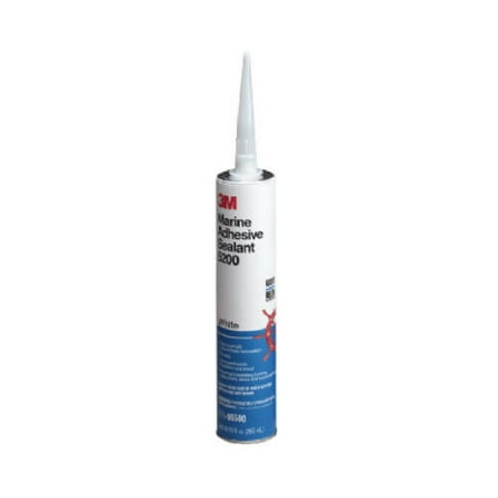 3M 5200W-1/10gal Marine Adhesive Sealant, 10 fl oz, (Best Marine Sealant Below Waterline)