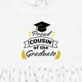 thumbnail image 4 of Inktastic Proud Cousin of the Graduate-family Graduation Girls Baby Dress, 4 of 5