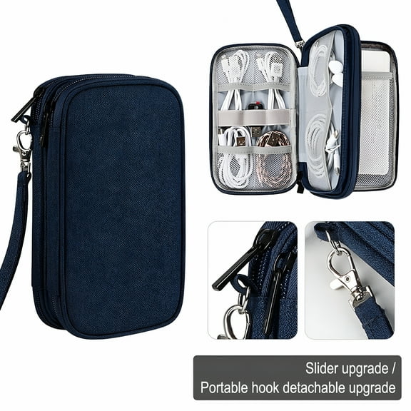GASTROPOD Electronic Organizer, Travel Cable Accessories Bag, Pouch Portable Waterproof Storage Bag, Electronic Organizer Case for Cable, Mouse, USB Cable, Cord, Charger, Phone, Earphone