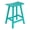 Turquoise, variant on Florence Outdoor 24" HDPE Plastic Saddle Seat Barstool in Turquoise