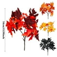 thumbnail image 3 of BNNG Maple Leaves Flocked Pinecones & Berries Autumn Decor - Realistic Fall Greenery for Home Table Centerpiece, Thanksgiving Harvest Themed Arrangement, 3 of 8