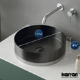 thumbnail image 5 of Karran Usa Ccv350 Cinox 15-3/4" Circular Stainless Steel Vessel Bathroom Sink - Gunmetal, 5 of 7