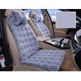 thumbnail image 5 of Fundas de asiento de coche cálidas de invierno con piel de conejo artificial, cojines de lana sintética suave para coches, camiones, SUV y furgonetas, color rosa intenso, 5 of 5
