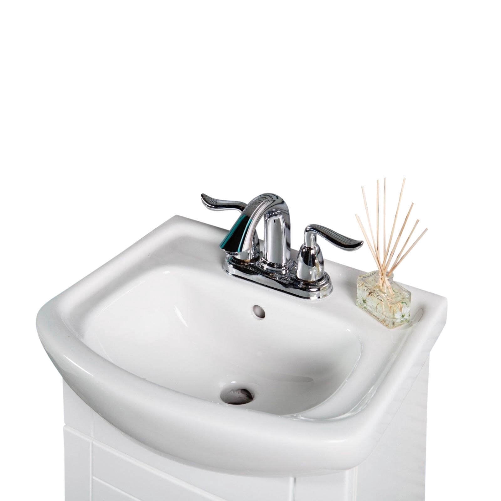 SMALL BATHROOM VANITY CABINET AND SINK WHITE&nbsp;