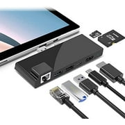 Surface Pro 7 Dock Station, Surface Pro 7 Hub Adapter with 4K HDMI Adapter, 1000M Gigabit Ethernet LAN, USB C PD
