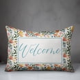 thumbnail image 3 of Creative Products Welcome Watercolor Floral Pattern with Birds 14x20 Indoor / Outdoor Pillow, 3 of 3