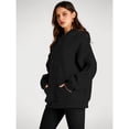 thumbnail image 6 of Womens Oversized Hoodies Fleece Sweatshirts Fall Fashion Pullover Sweaters Winter Clothes Black 5XL, 6 of 9