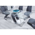 thumbnail image 3 of Global Furniture Glass Dining Table With White And Gray Base, 3 of 10