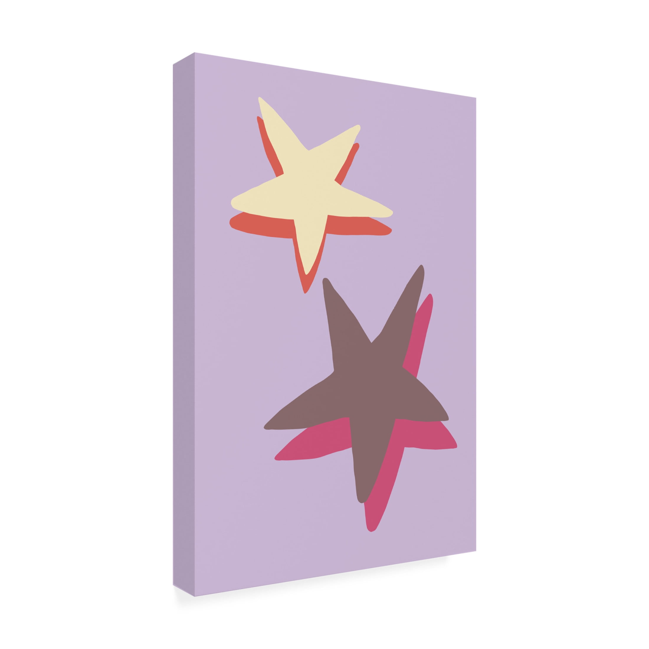 Canvas Wall Art - Pictufy Studio 'Lilac Star' Wall Art for Living Room, Bedroom, or Office Décor by Trademark Fine Art - 12 x 19 Inches