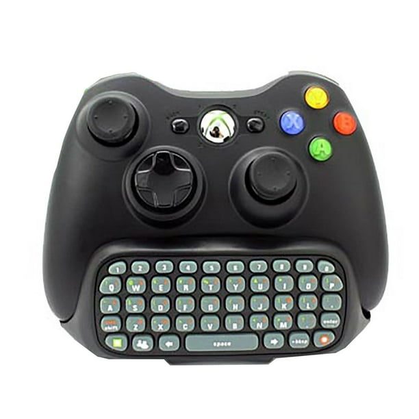 KMD Text Pad QWERTY Keyboard for Microsoft Xbox 360 Controller Black