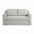 thumbnail image 2 of Serta Hanson Modern Style Convertible Loveseat, Linen Fabric, 2 of 14