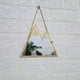 thumbnail image 4 of Espejo de pared acrílico con marco de madera y forma de pico de montaña, 4 of 7