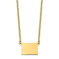 thumbnail image 3 of 925 Sterling Silver Gold Plated CO State Shaped Pendant with chain, 3 of 5