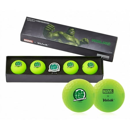 UPC: 0818615027486 | Volvik Vivid Marvel X Golf Balls (Hulk  4pk) 2021Avengers Gift Set NEW