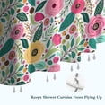 thumbnail image 6 of Pioneer Flower Floral Print Pattern Shower Curtain 36"x72" ,Bathroom Decorative Shower Curtains Set with 12 Hooks,Modern Waterproof Washable Shower Curtain, 6 of 6