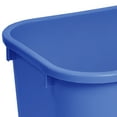 thumbnail image 3 of 41 Qt Wastebasket , 10 Gallon Deskside Kitchen Wastebasket, Blue, 1 Pc, 3 of 4
