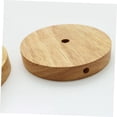 thumbnail image 3 of IFANLANDOR 2Pcs Wood Base for Lamp in Coffee Color and Round Shape for Weddings and Themed Parties, 3 of 8