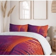 thumbnail image 6 of Ambesonne Music Duvet Cover Set, Abstract Volumes Bar Motif, 2-Calking, Plum and Burnt Sienna, 6 of 7