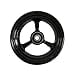 thumbnail image 3 of RIANTWHEEL , 4 X 1.0 Pouces, Roues en PU, Roulettes de Fauteuil Roulant, Jante en Aluminium, une Paire (Argent), 3 of 4