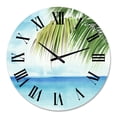 thumbnail image 2 of Designart 1 in Quartz Coastal Wall Clock, 2 of 5