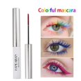 thumbnail image 4 of Color Mascara Blanco Azul Rojo Tri-Color Cos Maquillaje Larga Duradera Sin Difuminación Impermeable Base Rizado Pestañas, 4 of 6