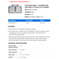 thumbnail image 2 of Front Brake Caliper - Compatible with 2005 Saab 9-7x Linear 4.2L 6-Cylinder, 2 of 2
