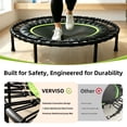 thumbnail image 4 of Verviso 40"/46"/50" Bungee Rebounder Mini Trampoline for Adults, Foldable & Quiet Indoor Fitness Trampoline with Adjustable Handlebar, 460LBS Capacity, 4 of 10