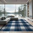 thumbnail image 2 of ODIKA Plaid Front Oversized Interlocking Traditional Layering Checkered for Living Room, Under Sectional, Family , Non-Slip Flatwoven, 2 of 7