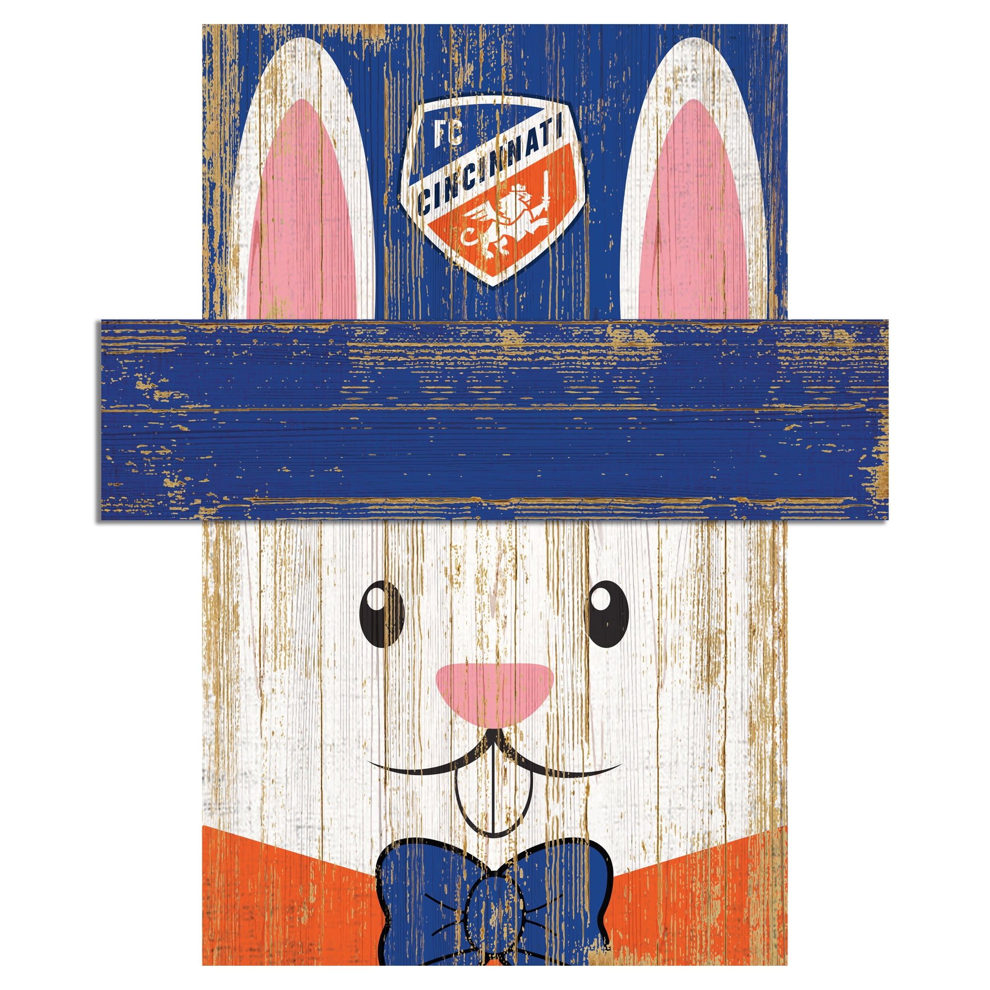 Fc Cincinnati 19 X 16 Easter Bunny Head Wall Art Walmart Com Walmart Com