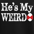 thumbnail image 3 of CafePress - Hes My Weirdo Couple Pajamas - Women's Short Sleeve Print T-Shirt and Pants Dark Cotton Pajama Set, 3 of 7