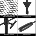 thumbnail image 3 of 24.4"x24.4" Swivel Campfire Grill Grate - Heavy Duty Steel Portable BBQ & Garbage Rack for Outdoor Cooking, 3 of 5