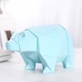 thumbnail image 2 of EeaseMX Hucha de resina con forma de oso polar, decorativa, para escritorio, color azul cielo, 2 of 7