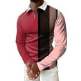 thumbnail image 3 of POINTERTECK T-Shirt à Col à Revers pour Hommes, Mode Décontractée, Simple, en Coton et Lin, à Petits Motifs, Chemise à Manches Longues, 3 of 3