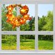 thumbnail image 5 of 11.8 pulgadas Artificial Fall Pumpkin Cone and Maple Leaf Wreath para Con luces Zulema guirnaldas de otoño, 5 of 7