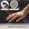 thumbnail image 6 of ODIKA 4'x6' Washable Area Rug Purple Gold Celestial Dreamscape Golden Accents Enchanting Night Sky Motif Stars for Dorm Room, Small Living Stain Resistant Low Profile, Easy Care, 6 of 7