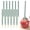 Green, variant on ZFSBZBSBling Sticks for Candy Apples,10Pcs Caramel Apple Wooden Pointed Skewers with 10Pcs Glass Bag,Fruit Cake Pop Chocolate Crystal Bamboo Sticks for Party Favor,Blue