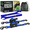 Blue, variant on Rhino USA 1in x 10ft Black Retractable Ratchet Straps, 2 Pack – 1209lbs Break Strength, 403lbs Working Load Limit