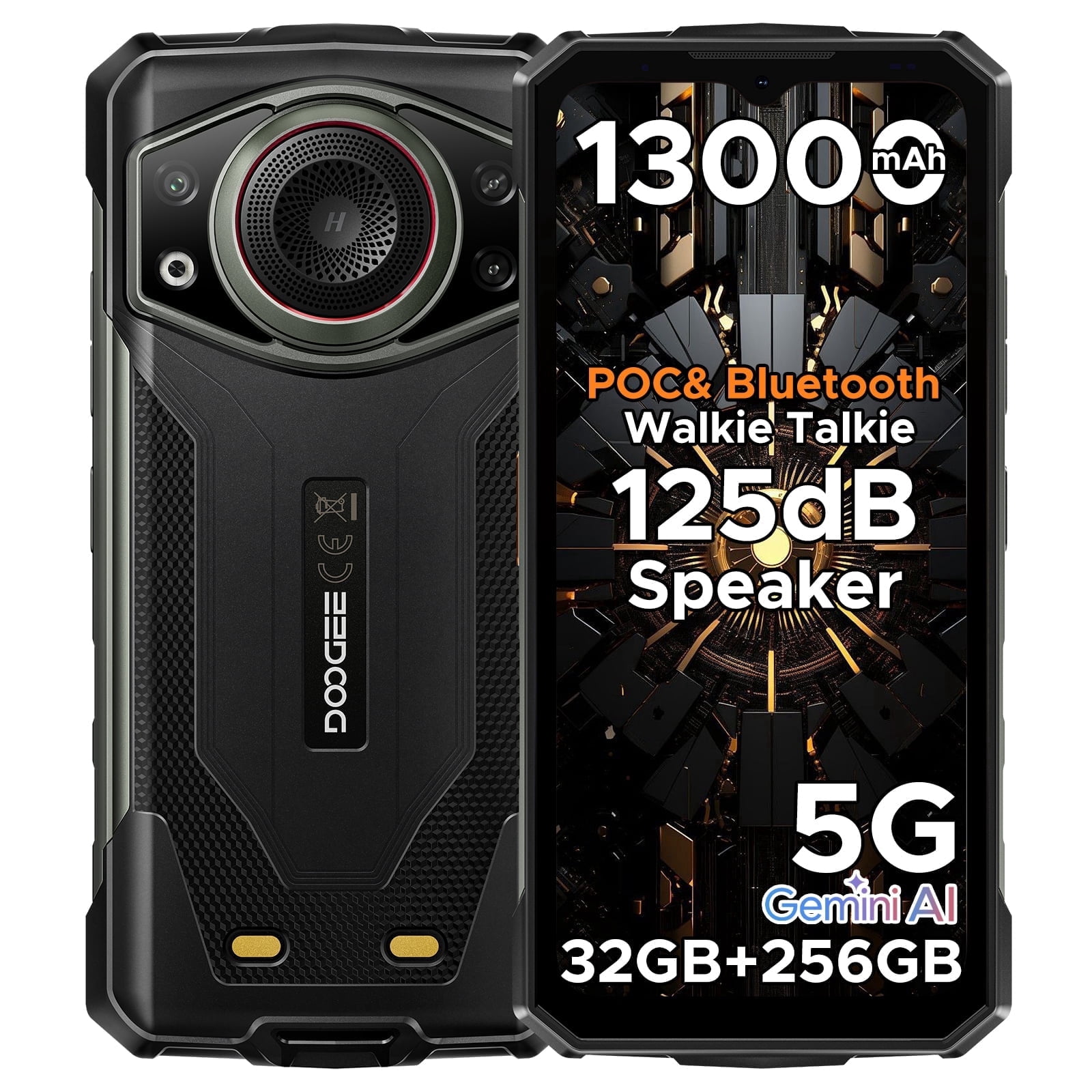 DOOGEE S118 Pro Rugged Smartphone 5G,10800mAh(33W) 24GB+512GB/2TB