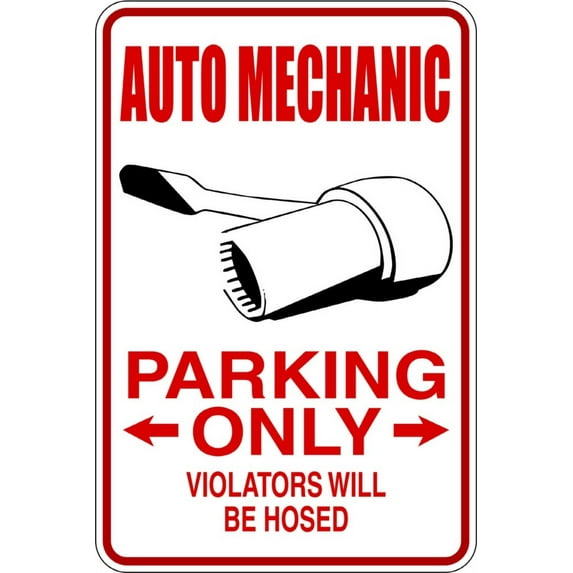 Home Wall Decals Auto Mechanic Parking Bedroom Stickers DIY Removable Originality Stickers - Size: 12 In x 24 In