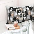 thumbnail image 4 of Pofeuu Colors Cats Print Polyester Microfiber Plush Pillowcases, Super Soft and Cozy Pillow Case Covers with Envelop Closure（Pillow core not included）-16"x24", 4 of 6